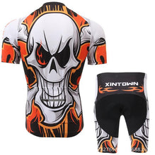 XINTOWN Skull Short Sleeve Cycling Jersey Set