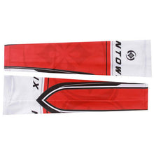 XINTOWN Red White Stripe Cycling Arm Warmers
