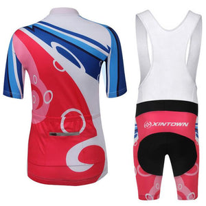 XINTOWN Red White Short Sleeve Cycling Jersey Set - enjoy-outdoor-sport