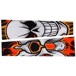 XINTOWN White Skull Cycling Arm Warmers - enjoy-outdoor-sport