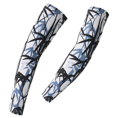 XINTOWN Black Bamboo Cycling Arm Warmers - enjoy-outdoor-sport