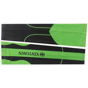 XINTOWN Green Black Stripe Cycling Arm Warmers - enjoy-outdoor-sport