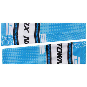 XINTOWN Blue White Cycling Arm Warmers - enjoy-outdoor-sport