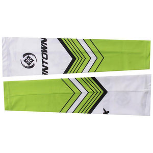 XINTOWN Green White Cycling Arm Warmers - enjoy-outdoor-sport