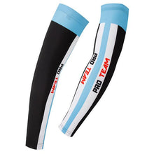 PRO TEAM Black Blue Cycling Arm Warmers - enjoy-outdoor-sport