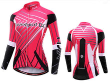 XINTOWN Red Black Long Sleeve Cycling Jersey