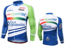 XINTOWN White Blue Long Sleeve Cycling Jersey