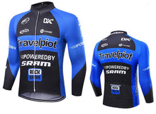 XINTOWN ROCK Black Blue Long Sleeve Cycling Jersey