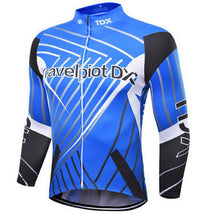 XINTOWN  Blue Black Long Sleeve Cycling Jersey - enjoy-outdoor-sport