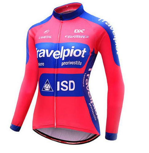 XINTOWN Red Blue Long Sleeve Cycling Jersey - enjoy-outdoor-sport