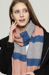 VIGROCK Stylish Patchwork Scarf for Women