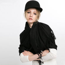 Chunky Knit Wool Long Scarf for Women