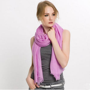 VIGROCK C13 Knit Wool Long Scarf for Women