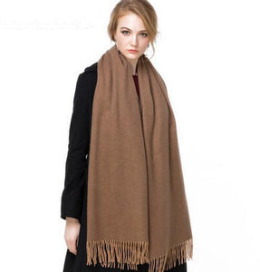 VIGROCK C17 Knit Wool Long Scarf for Women