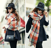 VIGROCK C17 Knit Wool Long Scarf for Women