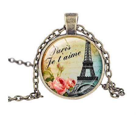 Beautiful PARIS Necklace Vintage Style Nature Jewelry