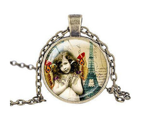 Beautiful PARIS Necklace Vintage Style Nature Jewelry