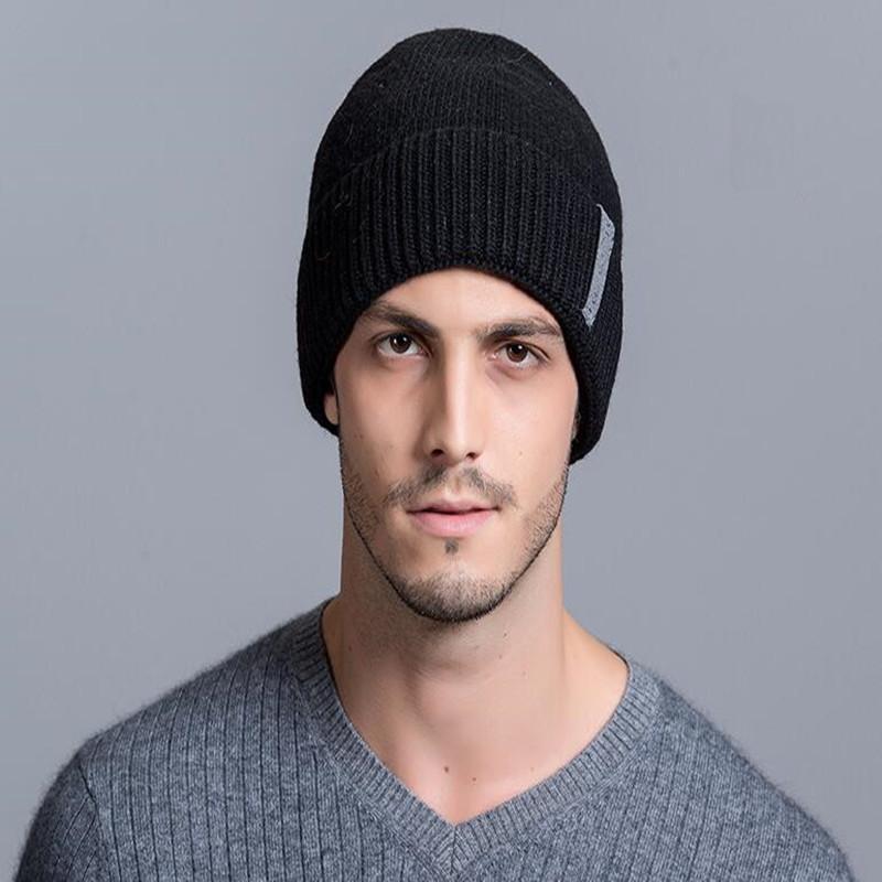 Slouchy Knit Beanie for Men