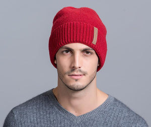 Slouchy Knit Beanie for Men