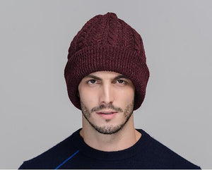 Slouchy Knit Beanie for Men