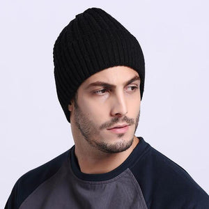 Slouchy Knit Beanie for Men