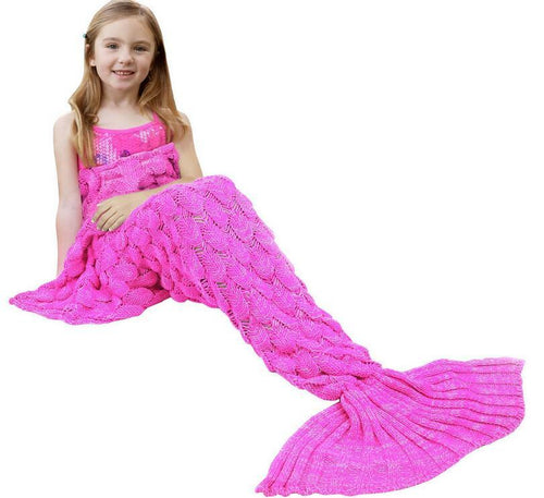 Child Mermaid Tail Blanket