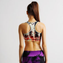 Print Beautiful Sunrise Forest Sports Bra for Women