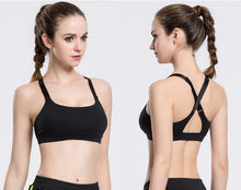 Black Cross-back Sports Bra for Women