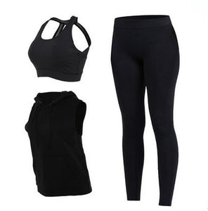 Vintage Stretchy Cotton Activewear Sports Set for Women