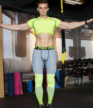 Multi-Color Slim Fit Sport Gym Tights for Men