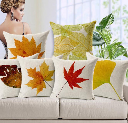 Classical Leaves From Close to Nature Pillow Case