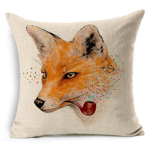 Cute Yellow Fox Pillow Case