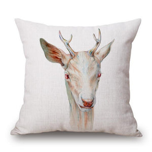 Creative Print Deer Pillow Case