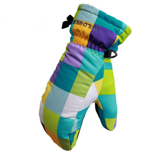 FGN Plaid Color Ski Glove