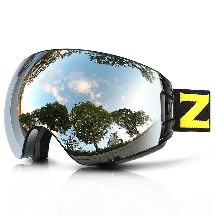 zionor goggle lenses ZIONOR Lagopus Full Mirror Ski Snowboard Goggles