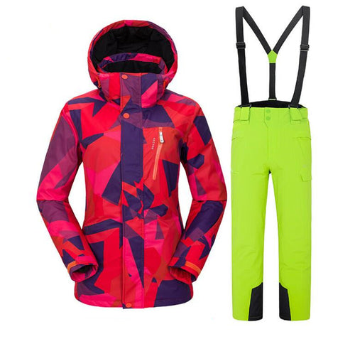 Winter Downhill Free Moving Ski Suit YK02 For Women