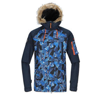 TOREAD Camouflage Blue Anti-Abrasion Ski Jacket