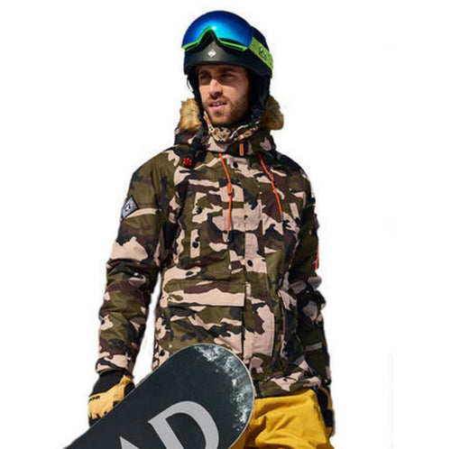 TOREAD Camouflage Green Anti-Abrasion Ski Jacket