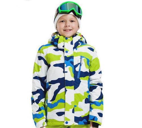 Lightweight Warm Padded Green Winter Coat For Boys