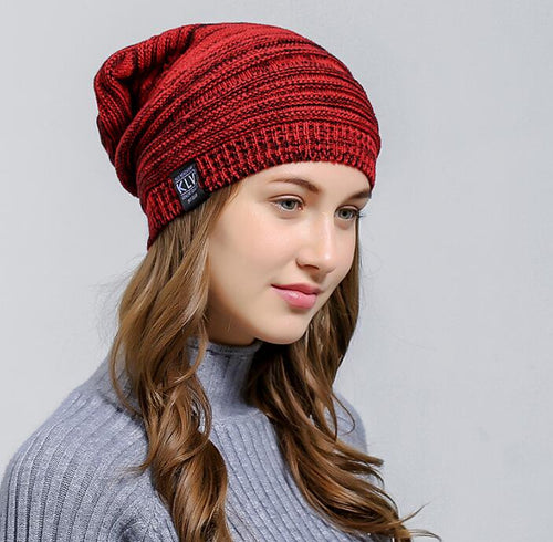 Stylish Red Winter Beanie for Women
