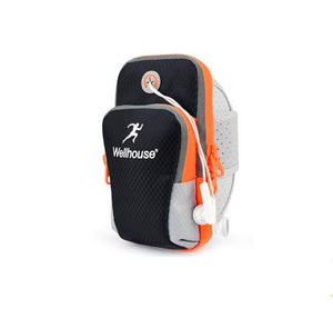 ZW2T Sports Armband Multi-functional Pockets Workout Arm Bag