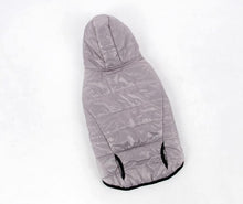 Pet Winter Warm Water Repellent Padded Dog Cloth Gray