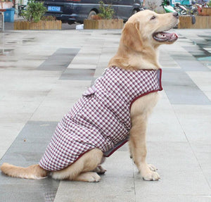 Gooby Padded Cold Weather Vest Reversible For Loved Dog Plaid