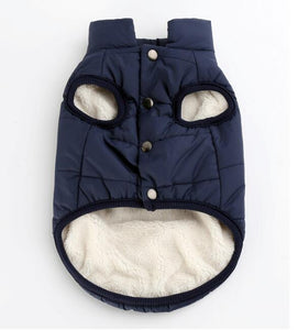 Padded British Style Cold Winter Vest For Loved Dog