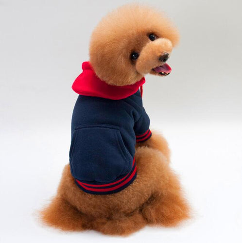 Stylish Warm Cotton Puppy Hoodie Pet Dog Clothes