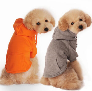 QZ7N Pet Dog Warm Clothes Puppy Jumpsuit Hoodies Vest