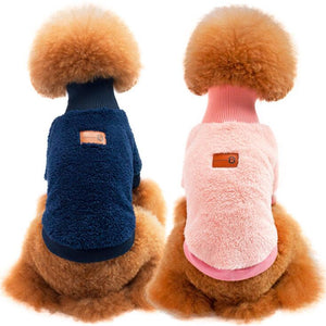 HS3W Pet Dog Warm Clothes Puppy Jumpsuit Hoodies Vest