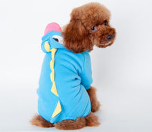 Cute Dinosaur Style Dog Warm Clothes Puppy Jumpsuit Hoodies Vest