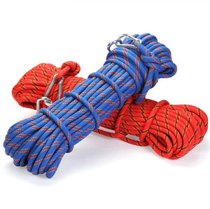Outdoor Rock Climbing Safety Rope 10M with 2 Hooks