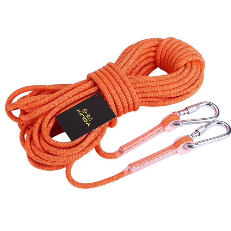 YW9G Outdoor Rock Climbing Safety Rope with 2 Hooks